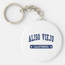 Aliso Viejo California College Style t shirts Key Chain