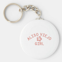 Aliso Viejo Pink Girl Keychain