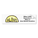 Alive - Bumper Sticker bumper stickers