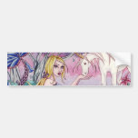 Aliya - Mermaid and Unicorn Bumper Sticker
