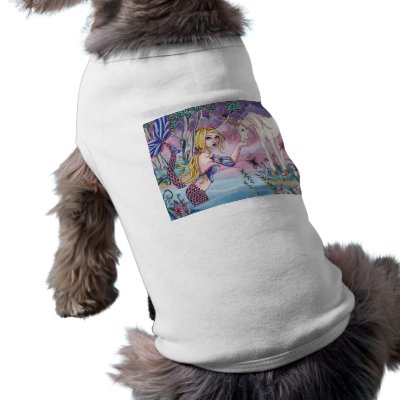 Aliya - Mermaid and Unicorn Pet Shirt by nikkiburnette