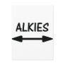 alkies pfeile post card