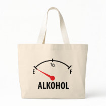 Alkohol Tankanzeige Canvas Bags
