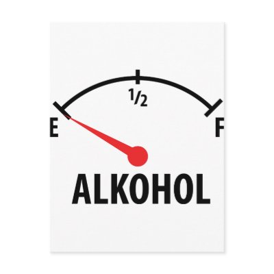 Alkohol Tankanzeige Post Card by Topmotive