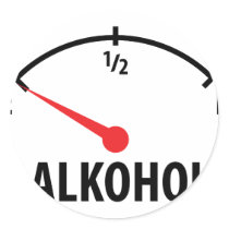 Alkohol Tankanzeige Sticker