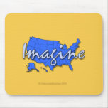 All 50 States Blue Mousepads