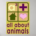 All About Animals Logo Posters