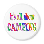 All About Camping Refrigerator Magnets
