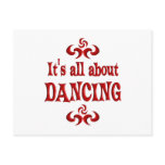 ALL ABOUT DANCING POST CARD