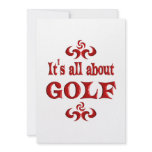 ALL ABOUT GOLF ANNOUNCEMENT