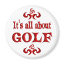 ALL ABOUT GOLF REFRIGERATOR MAGNET