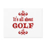 ALL ABOUT GOLF POST CARDS
