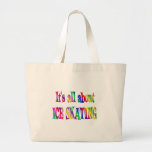 All About Ice Skating Tote Bags