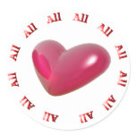 All about love sticker
