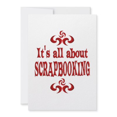 ALL ABOUT SCRAPBOOKING CUSTOM INVITATION by Specialinterests