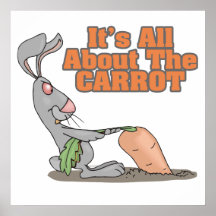 all about the carrot funny bunny rabbit cartoon print