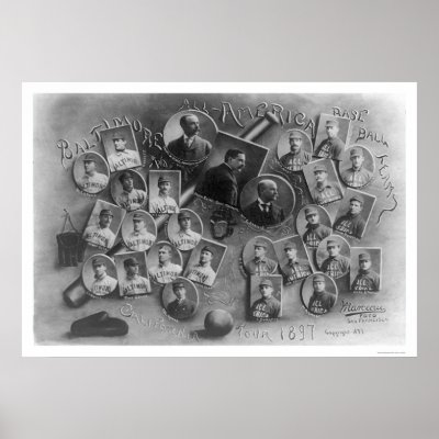 All America Baseball Tour 1897 Poster by lc_baseball