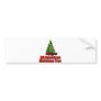All American christmas tree with beer Bumper Stickers