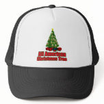 All American christmas tree with beer Trucker Hats