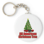 All American christmas tree with beer Keychains
