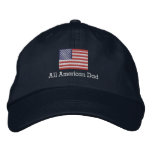 All American Dad Flag Hat embroidered hats