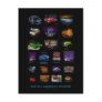All American Hot Rod Postcards