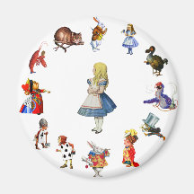ALL AROUND ALICE IN WONDERLAND REFRIGERATOR MAGNETS
