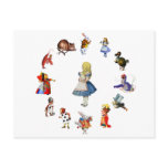ALL AROUND ALICE IN WONDERLAND postcards