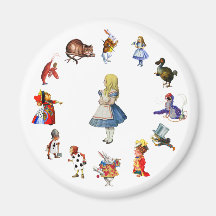 ALL AROUND ALICE IN WONDERLAND REFRIGERATOR MAGNET