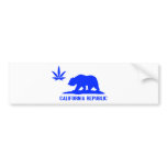 All Blue Weed CA bumper stickers