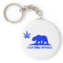 All Blue Weed CA Key Chain