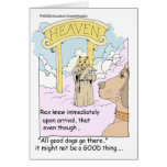 All Cats Go To Heaven? Funny Gifts & Tees cards