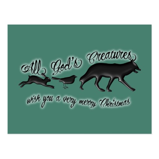 All Creatures Great and Small... Post Card