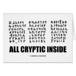 All Cryptic Inside (Jules Verne Runic Cryptogram) cards