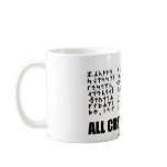 All Cryptic Inside (Jules Verne Runic Cryptogram) Mug