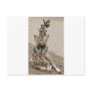 ALL DRESSED UP IN FLUTTER-BROWN POST CARD