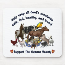 All Gods Creatures Humane Society Mouse Pad