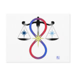 All Gods Universal Power Colour - Religious Symbol Post Cards