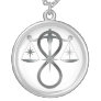 All Gods Universal Power Monochrome Symbol Personalized Necklace