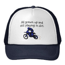 All Grown Up And Still Playing In Dirt Motorcycle Mesh Hats
