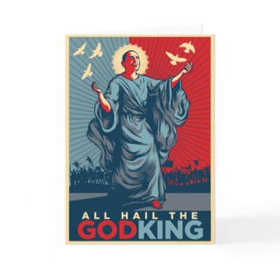 All Hail the God-King Personalised Greeting Card by Libertymaniacs