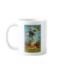 All Halloween Greetings Flying Witch Mugs