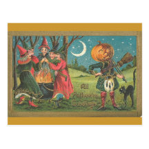 All Hallows greeting Post Card