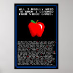 All I Need to Know I Learned from Video Games posters