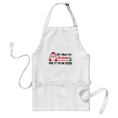 All I want for Christmas Apron by ironydesign