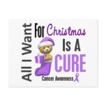 All I Want For Christmas Cancer postcards