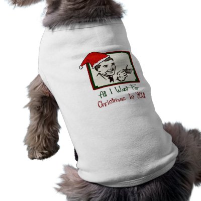All I Want For Christmas Dog Shirt by CreatureCreations