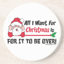 All I want for Christmas Drink Coaster