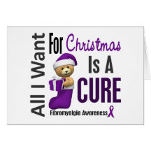 All I Want For Christmas Fibromyalgia Greeting Cards