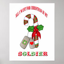 All I Want For Christmas Is My Soldier Poster